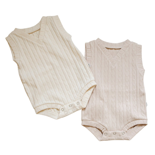 HYOJOON sweater vest onesie